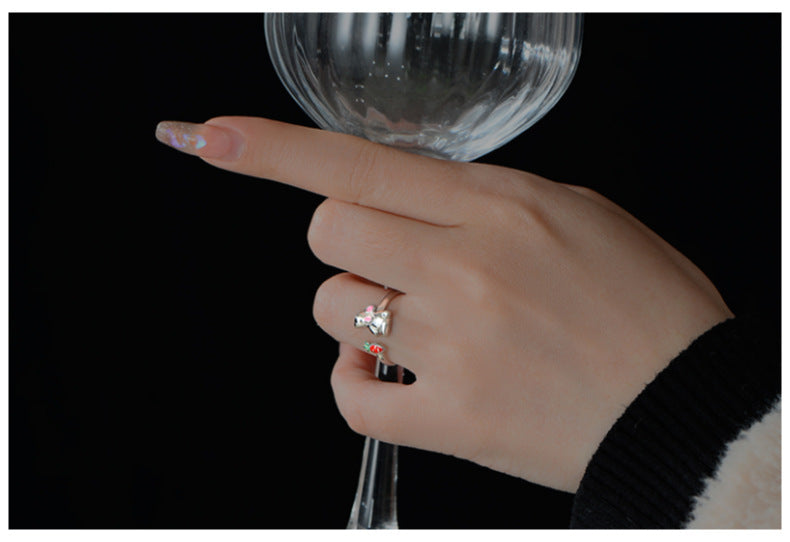 Bunny Radish Sterling Silver Ring, Women’s Adjustable Animal/Zodiac Ring