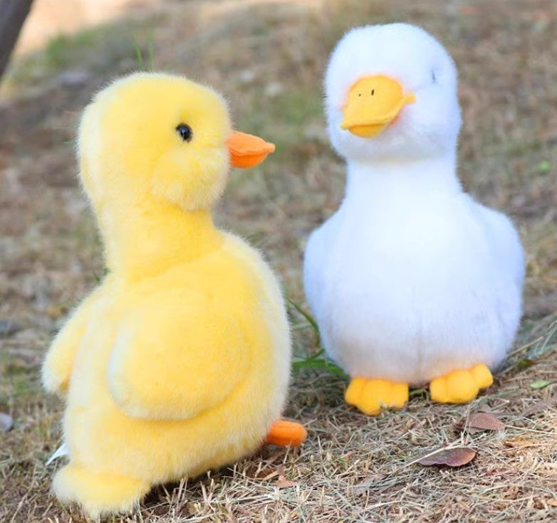 Simulation Plush Small Yellow Duck Doll – Cute 17cm Stuffed Toy for Kids
