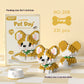 Cute Pet Cat and Dog Assembled Ornaments, DIY Particle Model Collectibles