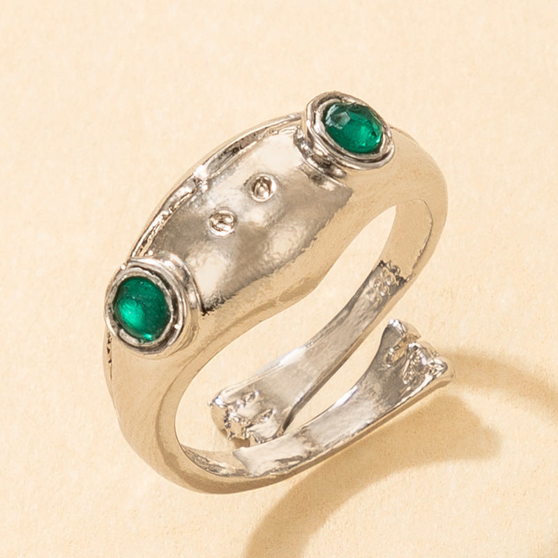 Wild Style: Creative Cute Little Frog Animal Ring (Adjustable, European & American Style).