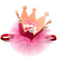 Princess-Style Mesh Crown Hat for Pets, Birthday Party Headwear for Dogs & Cats