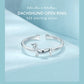 Women’s Cute Sausage Dog Open Ring, S925 Sterling Silver Adjustable Animal Ring