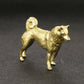 Old Solid Brass Zodiac Dog Ornament, Pure Copper Chinese-Style Decorative Statue