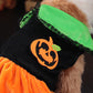 Halloween Pumpkin Pet Costume, Crystal Velvet Pumpkin Dress & Sweater for Dogs & Cats (S–2XL)