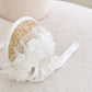Lace Straw Sun Hat for Pets, Adjustable INS-Style Dog & Cat Hat with Rope and Pig Nose Button