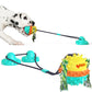 Powerful Sucker Dog Toy, Interactive TPR Suction Cup Tug & Vocal Ball Toy for Active Dogs