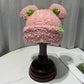 Cozy Fun: Japanese Cartoon Cute Frog Lambswool Bun Head Hat (Warm & Age-Defying).