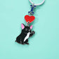 INS Love Dog Pendant, Metal Bag Charm & Keychain Accessory