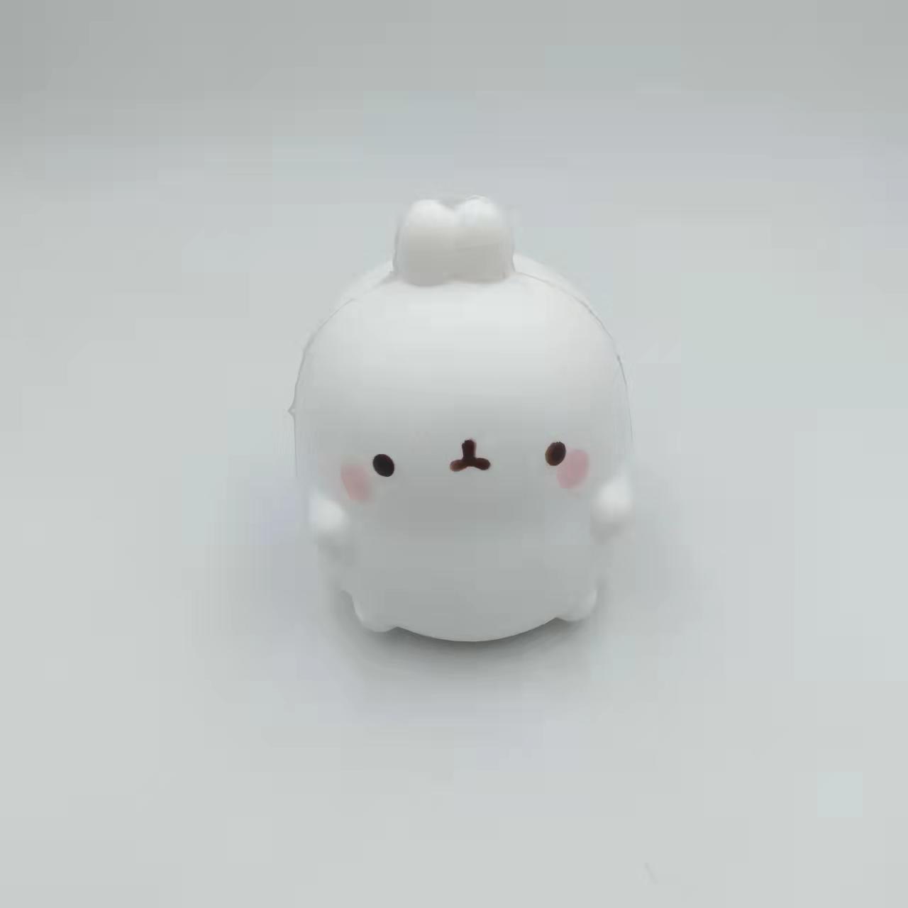 Stress Relief Squeeze: Painted PU Slow Rebound Animal Toy (Chicken, Rabbit, Hamster Styles).