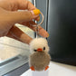 Mini Mink Hair Yellow Duck Key Ring Pendant – Cute Plush Car & Schoolbag Charm