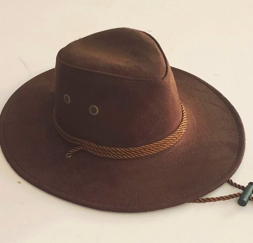 Western Edge: Chicken Skin Velvet Cowboy Hat (Stereotyped, Lacquered Finish).