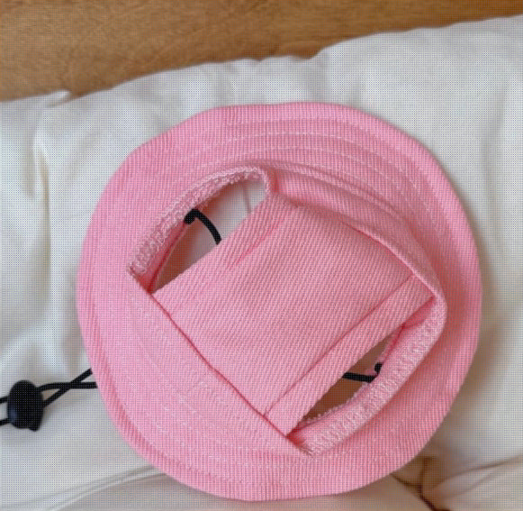 Breathable Dog Sun Hat with Ear Holes, Comfortable Outdoor Pet Cap for Summer Protection