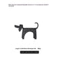 Sausage Dog Table Ornament, Abstract Cartoon Alloy Decorative Sculpture