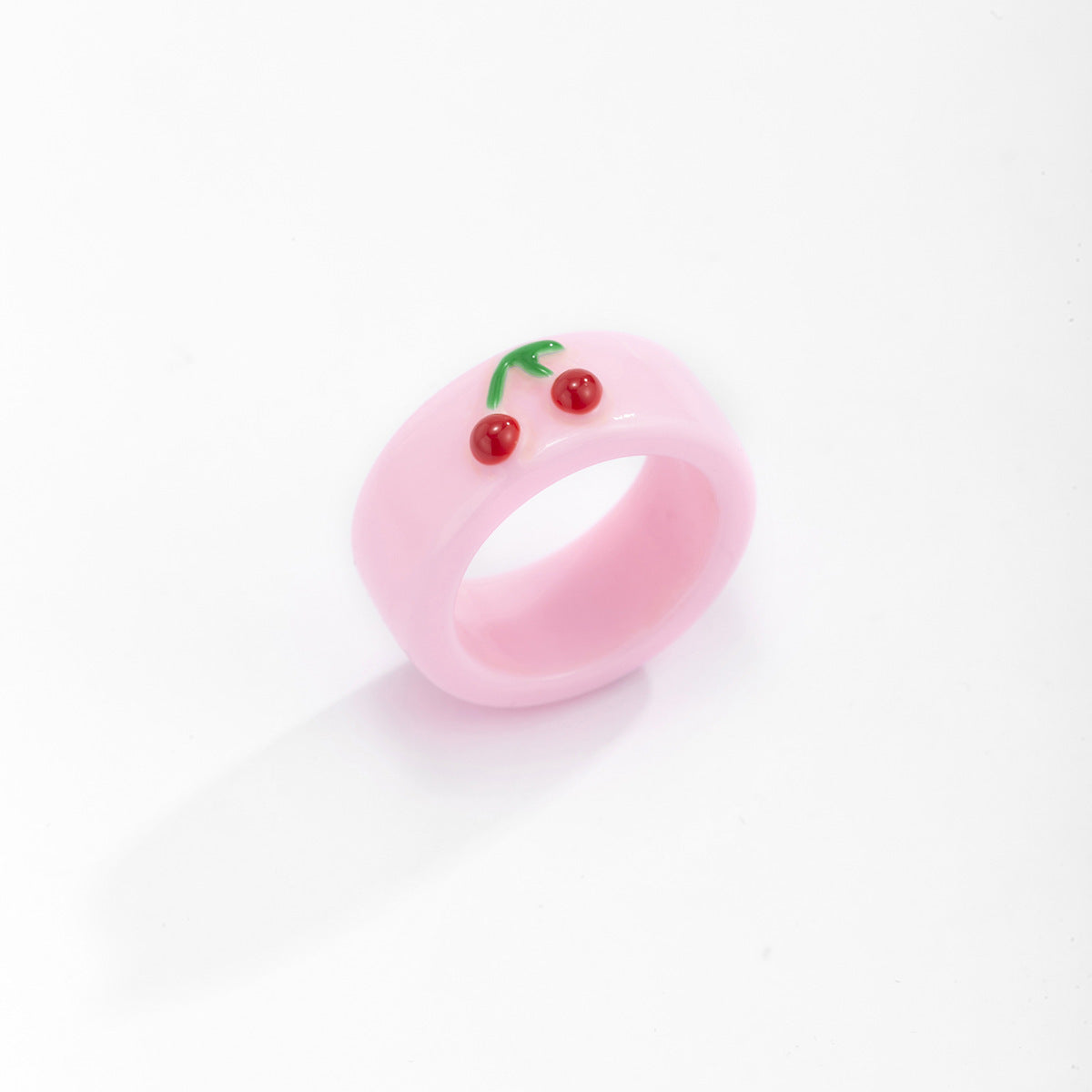 Macaron Pop: Simple Three-dimensional Frog Animal Resin Ring (Colorful Women's Style).