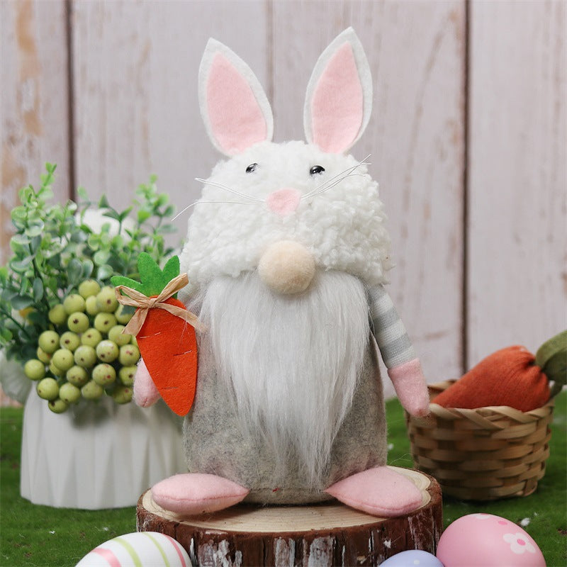 Easter Bunny Doll, Holiday Ornament Gift for Spring Decoration