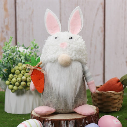 Easter Bunny Doll, Holiday Ornament Gift for Spring Decoration