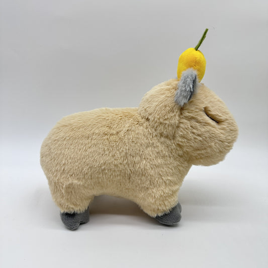 Orange Chicken Stuffed Orange Capybara Plush Toy – Cute Fruit-Themed Plush