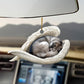 Sleeping Angel Dog Car Pendant, Acrylic Hanging Ornament for Cars, Doors & Home Decor