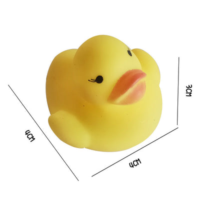 Children’s Educational Swimming Duck – Vinyl Pinch Water Toy for Bath & Play