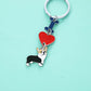 INS Love Dog Pendant, Metal Bag Charm & Keychain Accessory