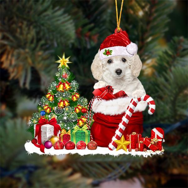 Sleeping Angel Dog Car Pendant, Cute Acrylic Hanging Ornament for Cars, Doors & Home Decor