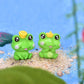 Simple Chic: Cute Little Frog Animal Modeling Resin Ornament.