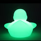 Mood Lighting & Music: LED Rechargeable Luminous Duck Table Lamp with Bluetooth Audio.