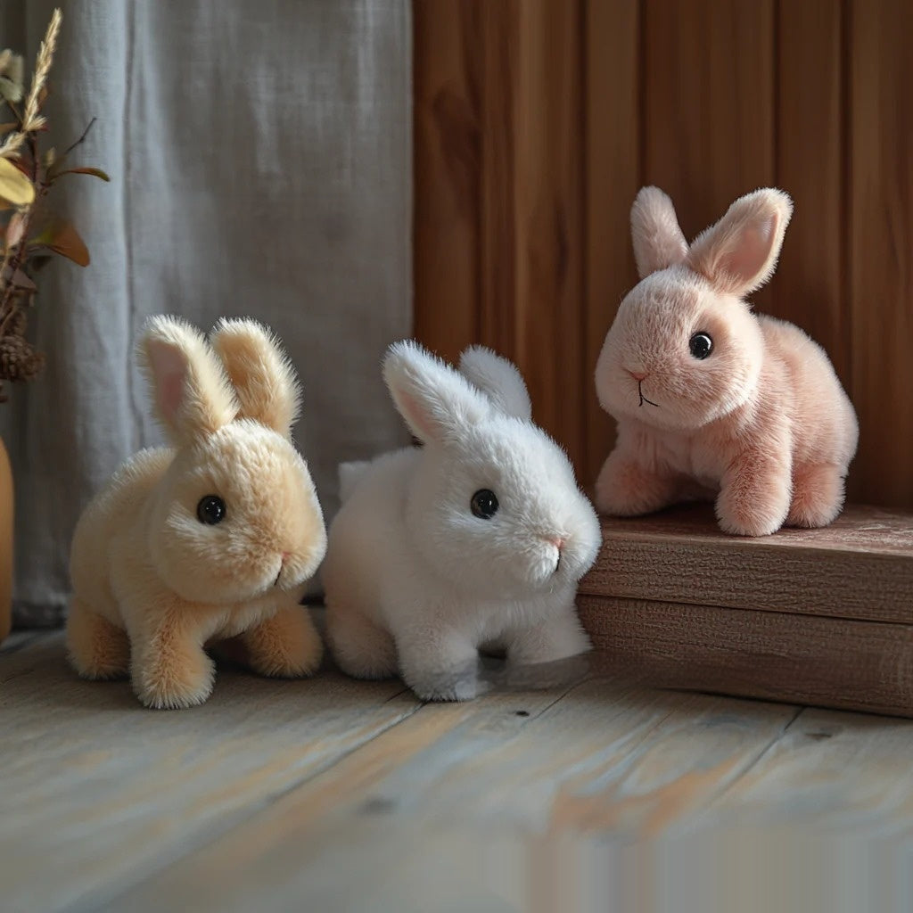 Realistic Bunny Toy, Lifelike Modern Art Rabbit Decoration