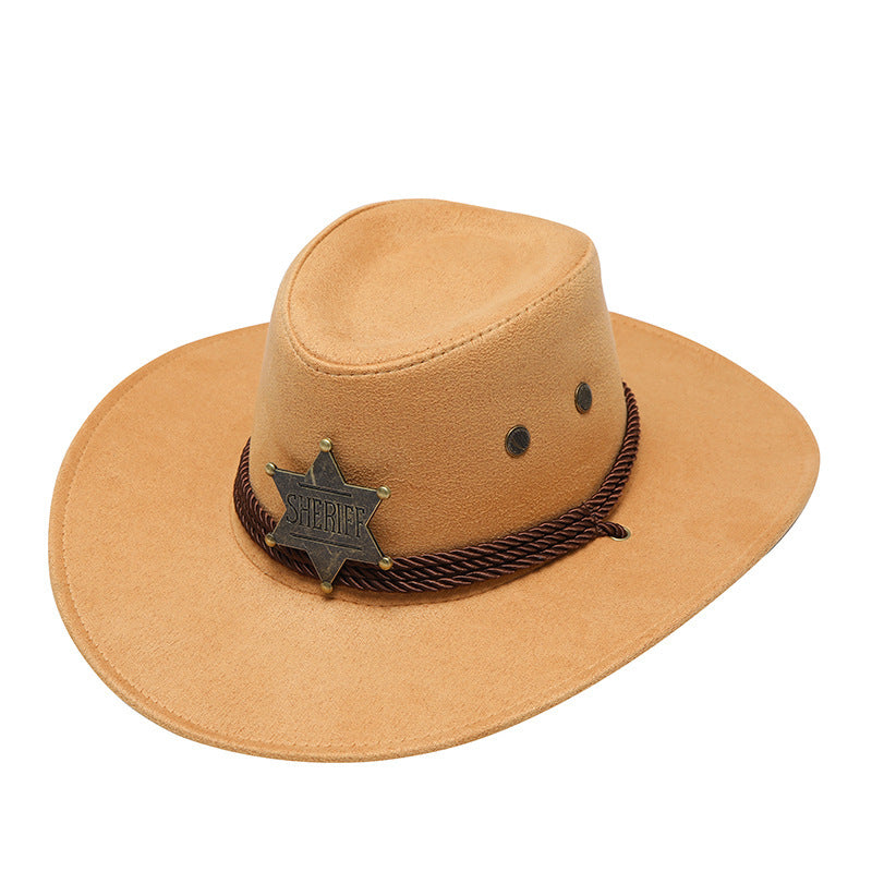 Year-Round Adventure: American Trend Three Ropes Cowboy Hat (Wool Blend, Flat Top).