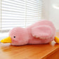 Cute Little Yellow Duck Sleeping Pillow – Soft Lying Duck Plush Doll for Cozy Sleep