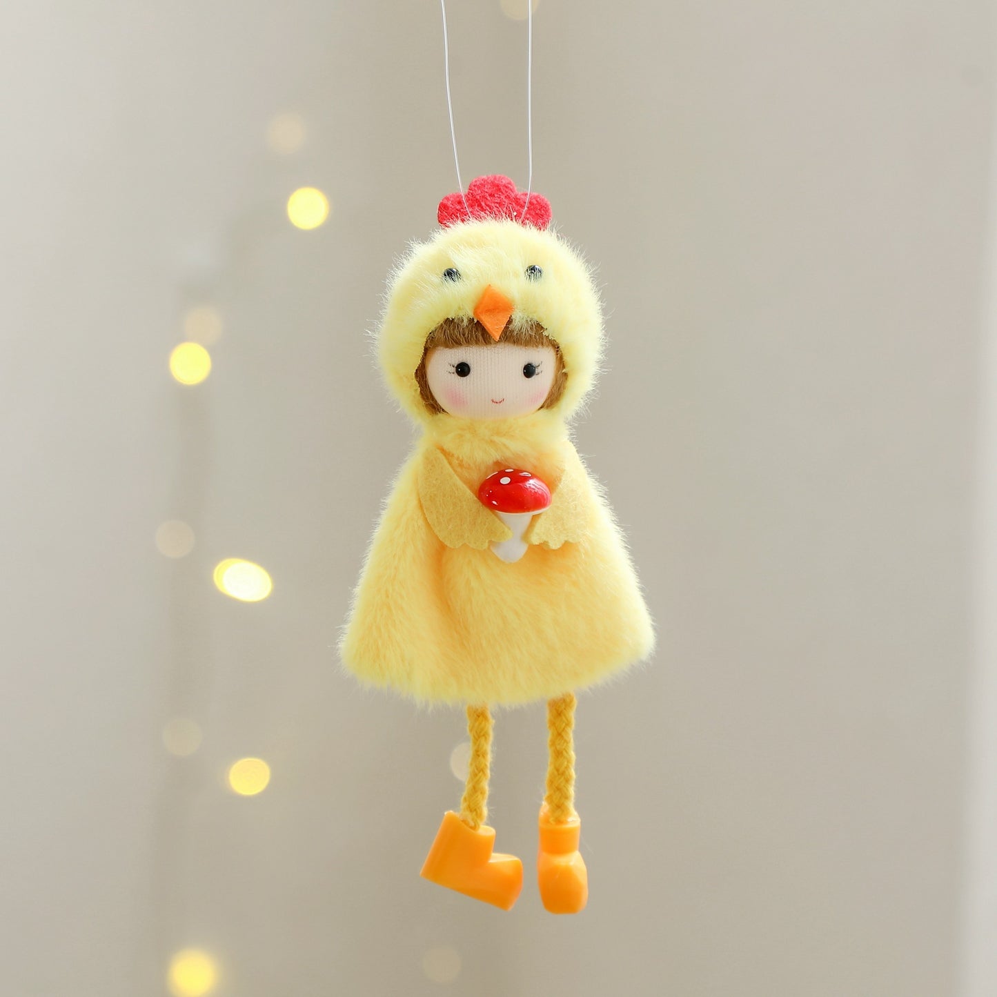 Festive Fun: Easter Decorations Chicken & Egg Ornament Pendants (Cloth, Multiple Styles).