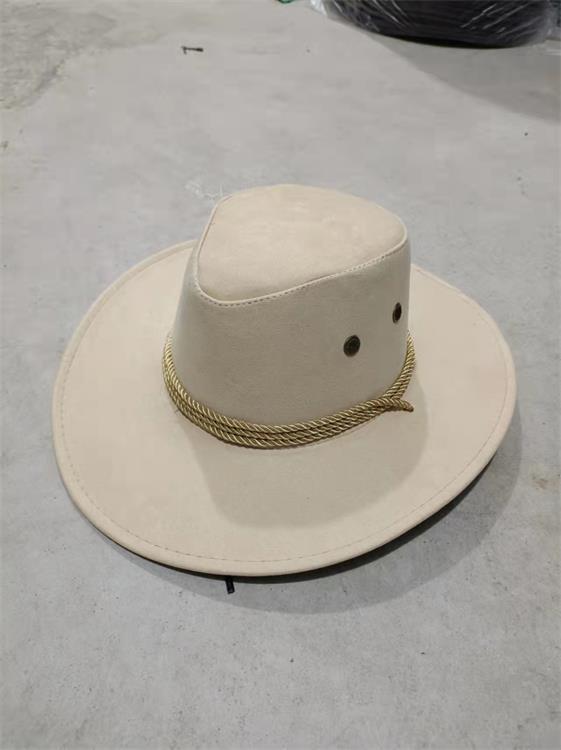 Western Edge: Chicken Skin Velvet Cowboy Hat (Stereotyped, Lacquered Finish).