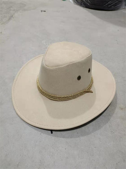 Western Edge: Chicken Skin Velvet Cowboy Hat (Stereotyped, Lacquered Finish).
