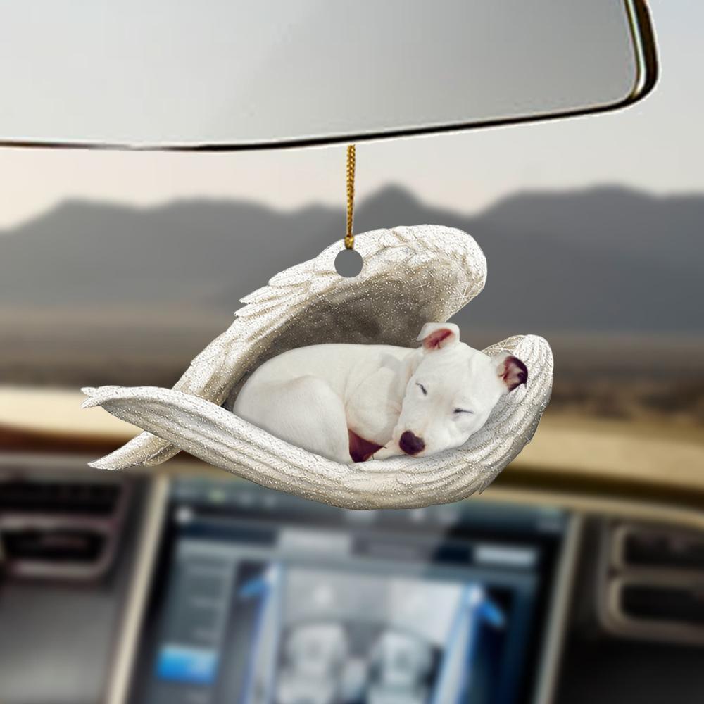 Sleeping Angel Dog Car Pendant, Acrylic Hanging Ornament for Cars, Doors & Home Displays