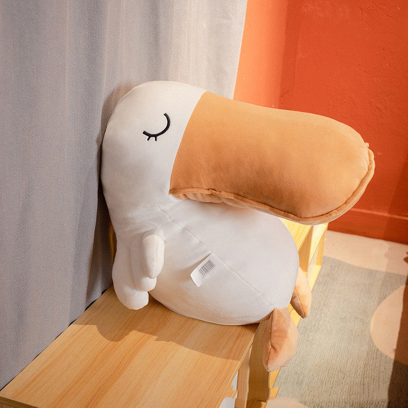 Fashion Animals Papa Duck Plush Toy – Soft Lying Duck Plush in Multiple Sizes