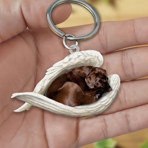 Acrylic Creative Cute Dog Keychain, Animal Cartoon Pendant with Single or Double-Sided Printing