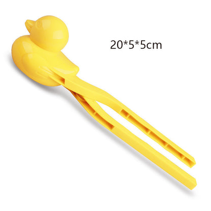 Duck Snow Ball Outdoor Clip Toy – Winter Snow Mold Tool for Fun Snow Play