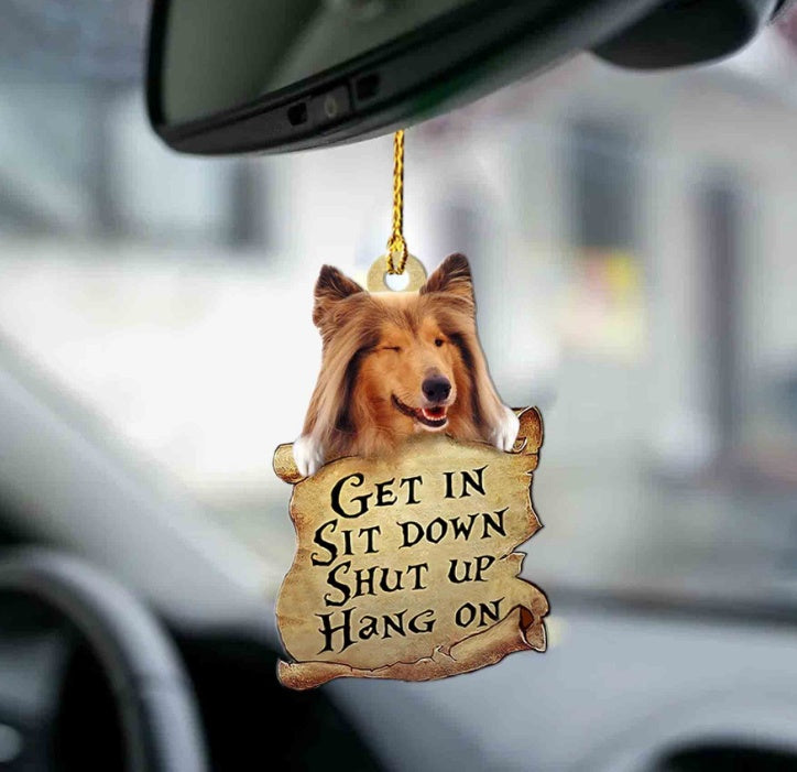 Sleeping Dog Angel Car Pendant, Acrylic Hanging Ornament for Cars, Doors & Home Decor