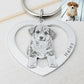 Custom Pet Photo Keychain Necklace, Personalized Dog & Cat Picture Keepsake