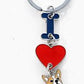 INS Love Dog Pendant, Metal Bag Charm & Keychain Accessory