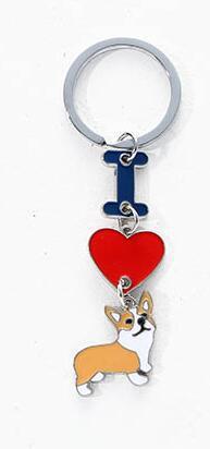 INS Love Dog Pendant, Metal Bag Charm & Keychain Accessory