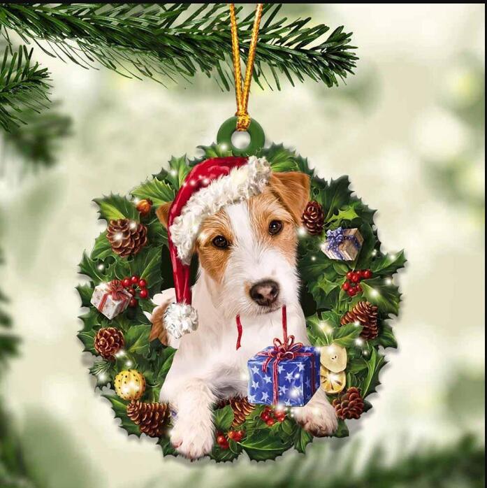 Sleeping Dog Angel Car Pendant, Acrylic Hanging Ornament for Cars, Doors & Home Decor