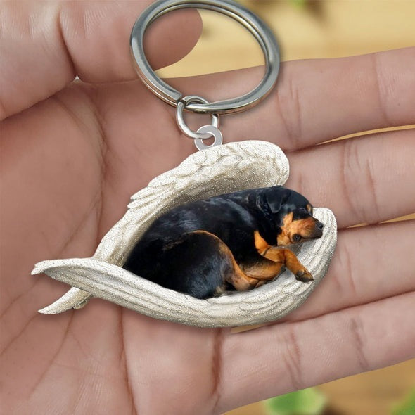 Acrylic Creative Cute Dog Keychain, Animal Cartoon Pendant with Single or Double-Sided Printing