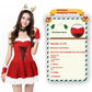Christmas Bunny Cosplay Uniform, Gold Velvet Women’s Costume Set (Free Size)