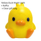 Cozy Glow: Small Yellow Duck Bedside Night Lamp Gift Set (Built-in Battery).