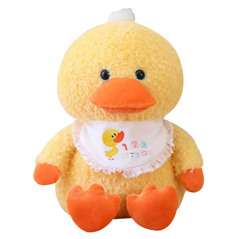 New Cute Little Yellow Duck Doodle Plush Toy – Soft Pine Needle Fleece Duck Doll