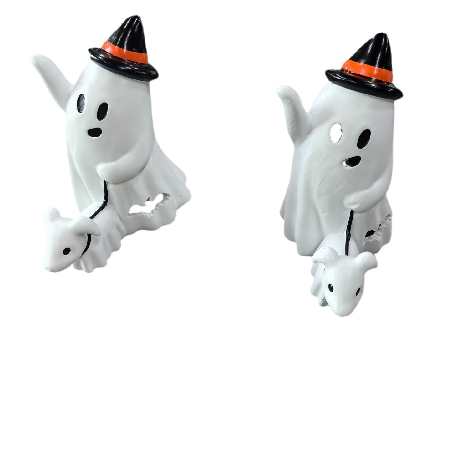 Halloween Little Ghost Dog Ornament, Modern Resin Walking Dog Decoration