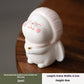 Ceramic Bunny Incense Base, Hand-Painted Desktop Ornament & Incense Holder