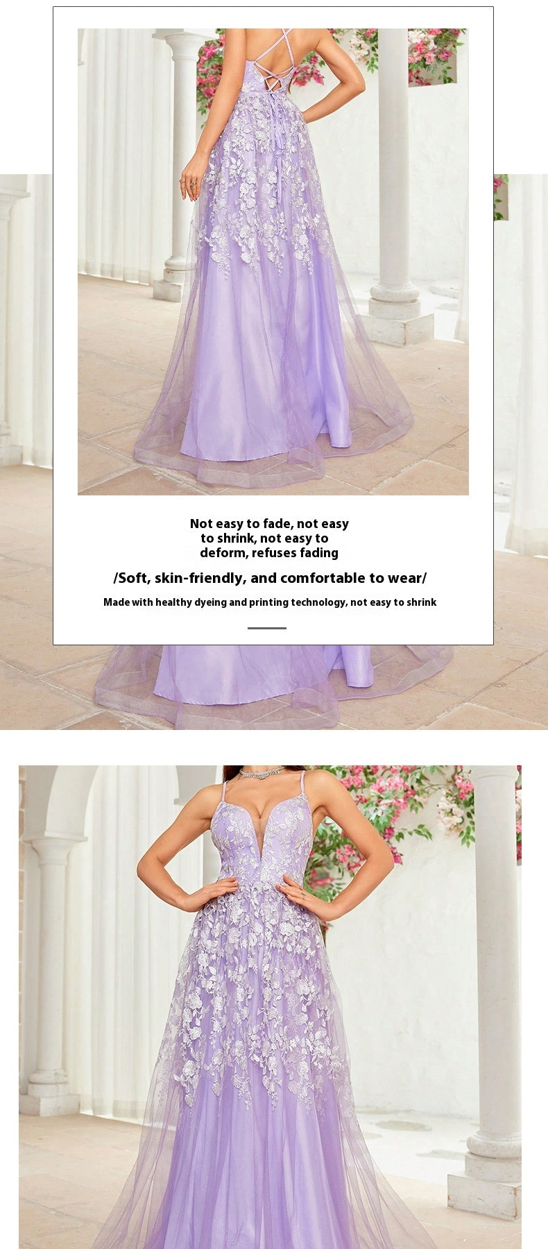 Evening Dress Suspender Dance Dress Long Banquet