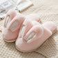 Cotton Slippers for Women, Cute Cartoon Bunny Rabbit Ears with Bag Heel